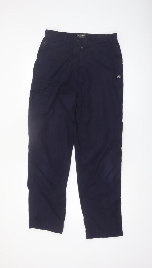 Craghoppers Women’s Blue Cargo Trousers UK 10 Lightweight Outdoor Pants