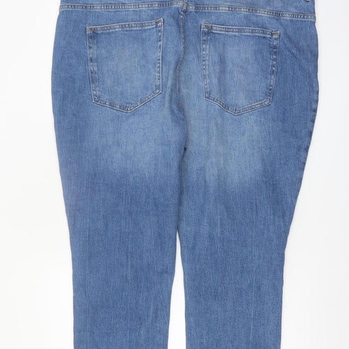 ONLY Carmakoma Women Blue Plus Size Skinny Ankle Jeans UK 26
