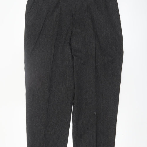 Larry Levine Women’s Grey Pleated Dress Pants Size 16 Tailored Twill Trousers