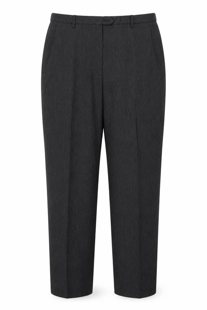 Larry Levine Women’s Grey Pleated Dress Pants Size 16 Tailored Twill Trousers