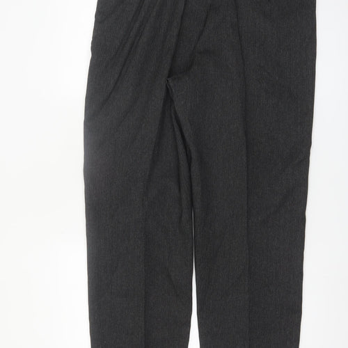 Larry Levine Women’s Grey Pleated Dress Pants Size 16 Tailored Twill Trousers