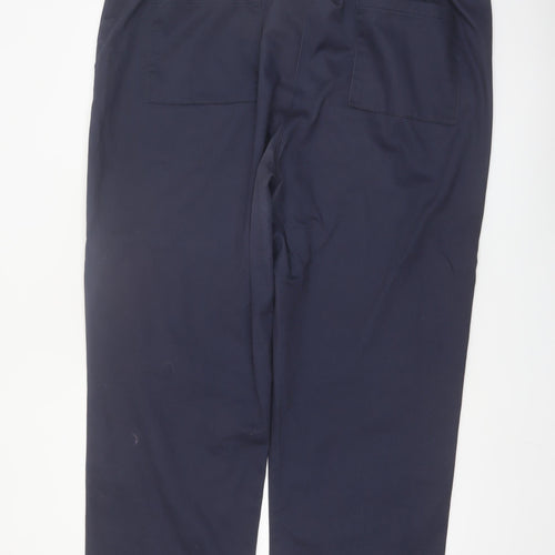 Cotton Traders Women’s Blue Elastic Waist Cargo Trousers Size 22