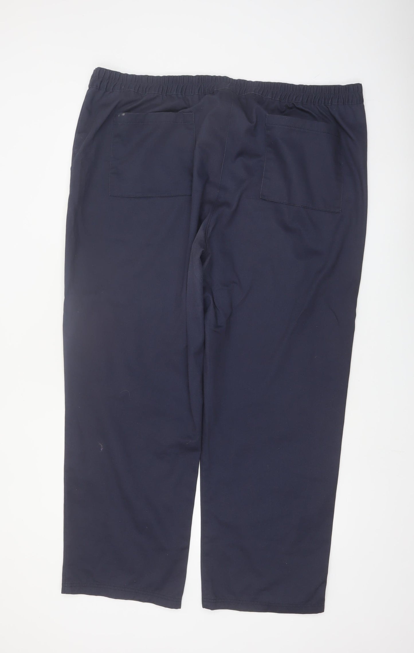 Cotton Traders Women’s Blue Elastic Waist Cargo Trousers Size 22