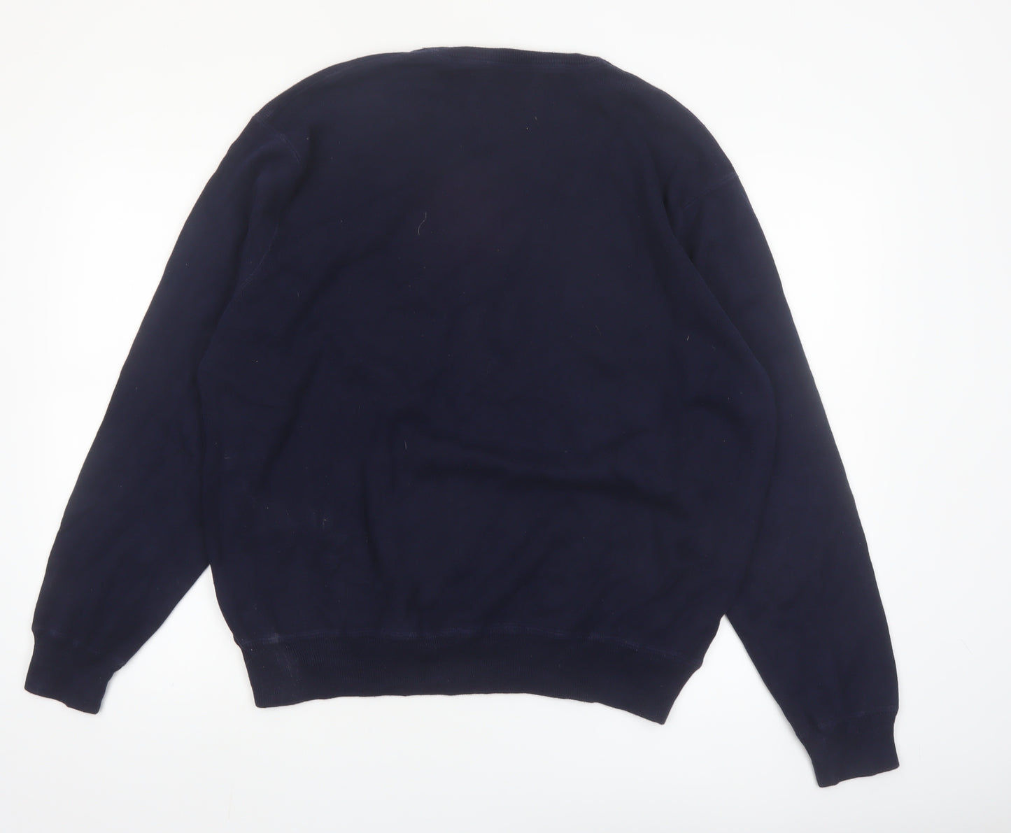 Ralph Lauren Men's Blue XL Pullover Cotton Crew Neck Jumper