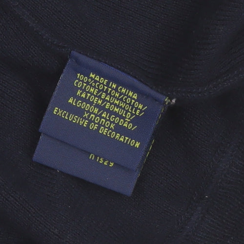 Ralph Lauren Men's Blue XL Pullover Cotton Crew Neck Jumper