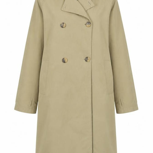 DeFacto Women’s Beige Trench Coat Long Cotton Blend S