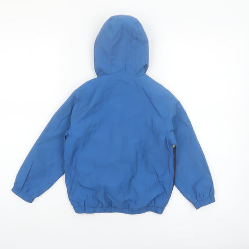 Original Penguin Boys Blue Colourblock Hooded Windbreaker Jacket 4-5 Years
