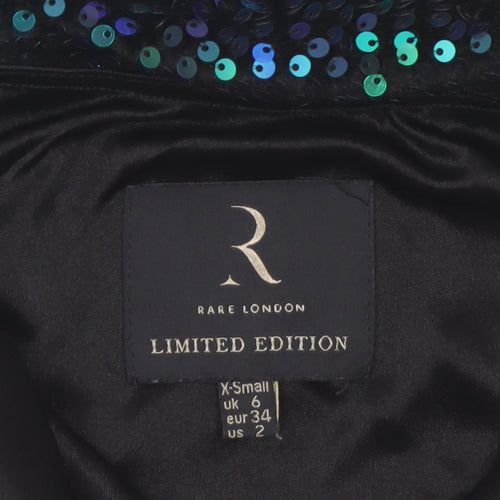 Rare London Women’s Green Sequin Bodycon Long Dress Size 6