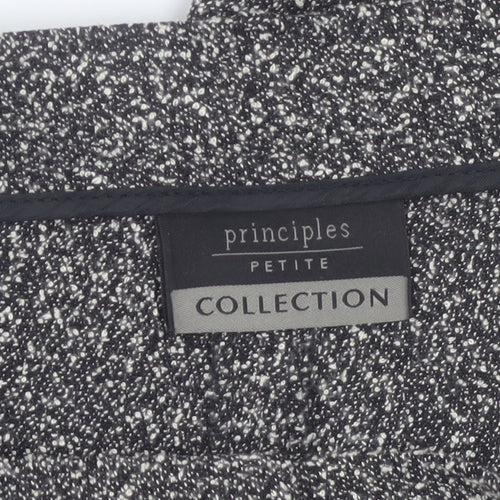 Principles Petite Womens Grey Tweed Trousers Size 10 Workwear