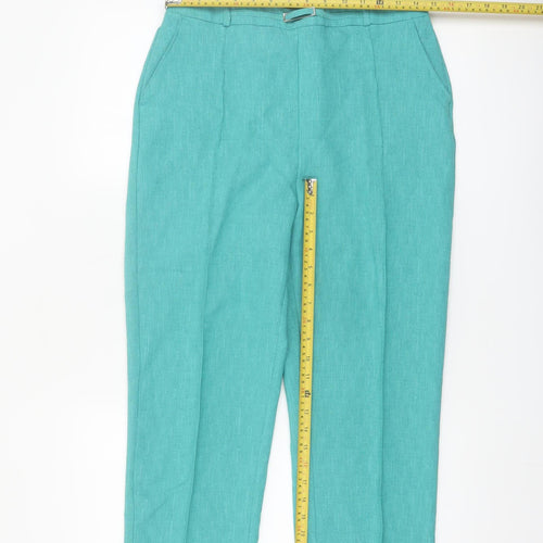 Honor Millburn Women’s Green Straight Leg Trousers Size 12