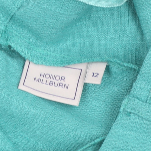 Honor Millburn Women’s Green Straight Leg Trousers Size 12