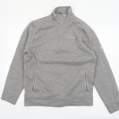 Craghoppers Men's Grey XL Fleece 1/2 Zip Pullover Sweatshirt
