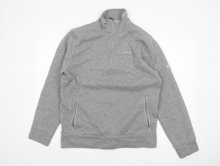 Craghoppers Men's Grey XL Fleece 1/2 Zip Pullover Sweatshirt