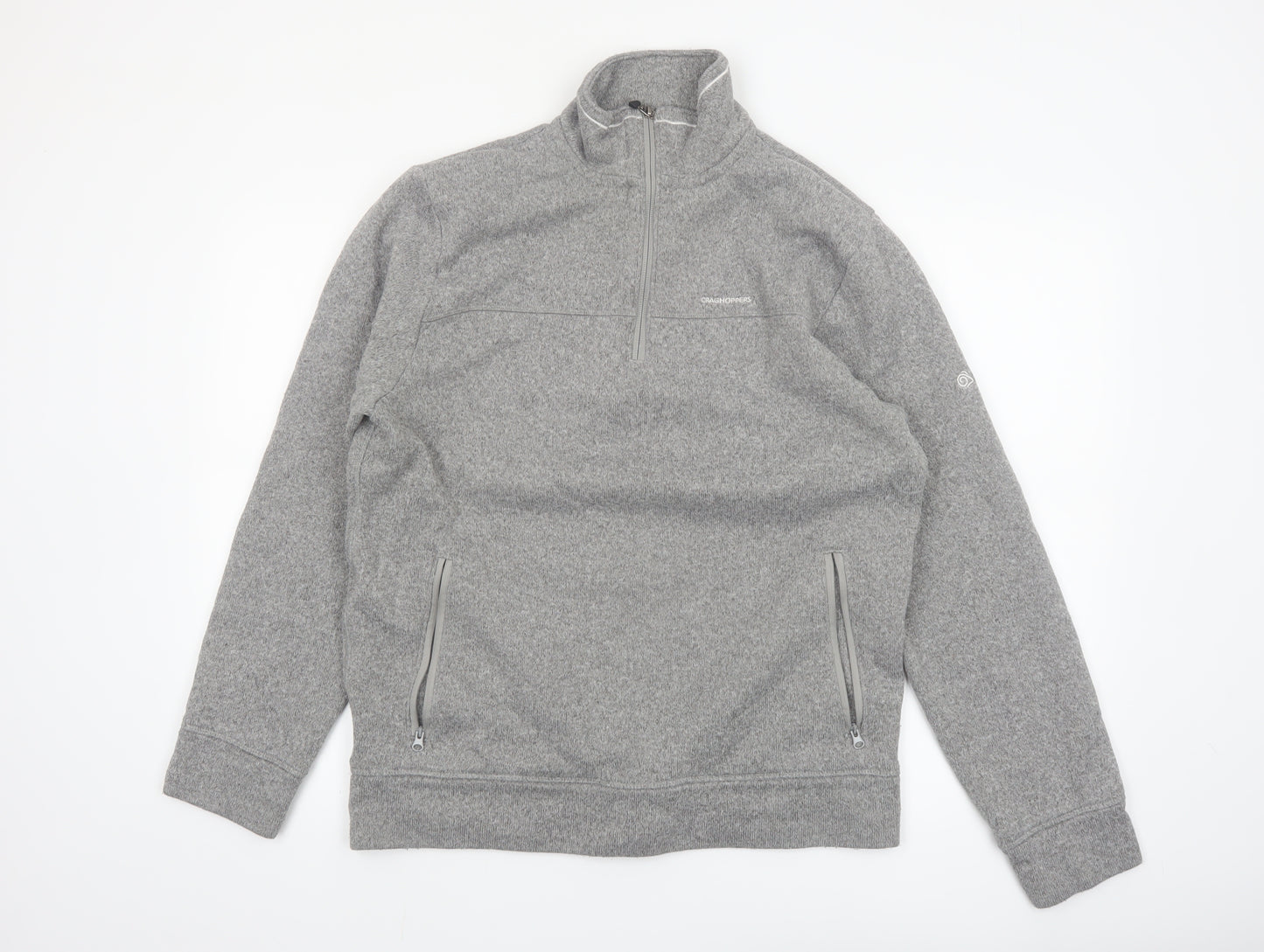 Craghoppers Men's Grey XL Fleece 1/2 Zip Pullover Sweatshirt