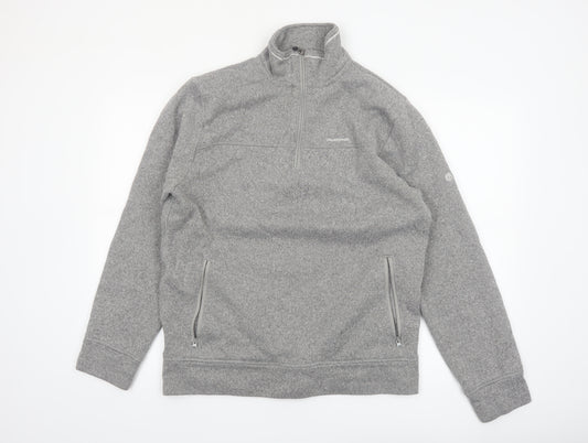 Craghoppers Men's Grey XL Fleece 1/2 Zip Pullover Sweatshirt