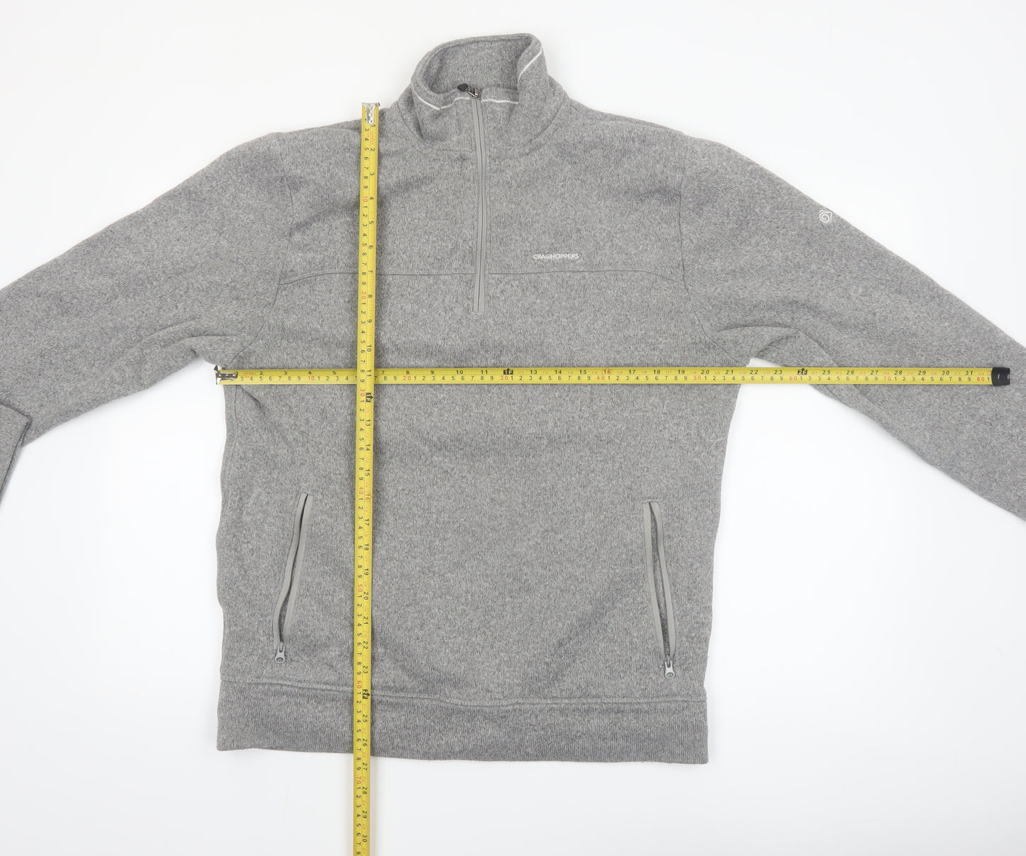 Craghoppers Men's Grey XL Fleece 1/2 Zip Pullover Sweatshirt
