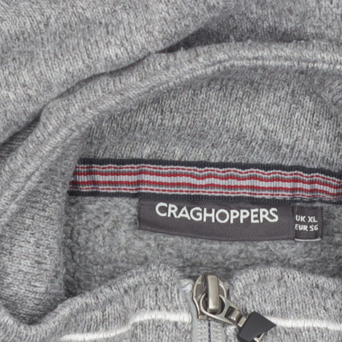 Craghoppers Men's Grey XL Fleece 1/2 Zip Pullover Sweatshirt