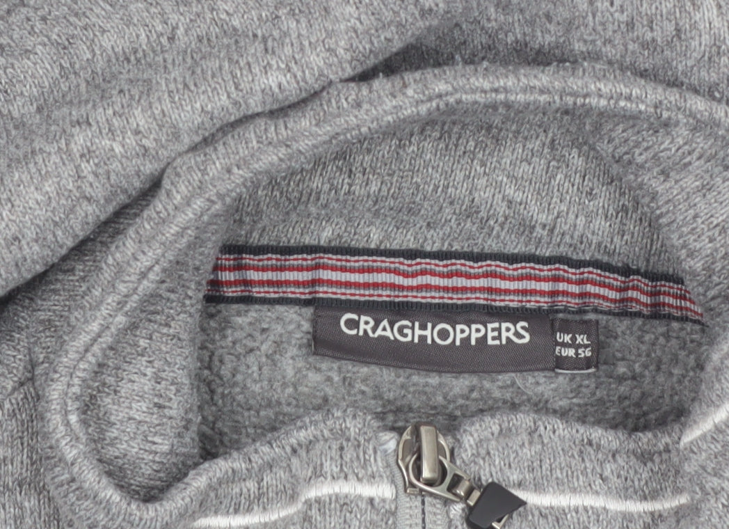 Craghoppers Men's Grey XL Fleece 1/2 Zip Pullover Sweatshirt