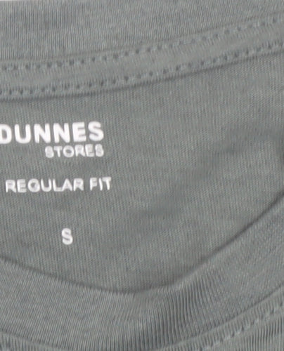 Dunnes Stores Men's Green Graphic Print Regular Fit T-Shirt Size S