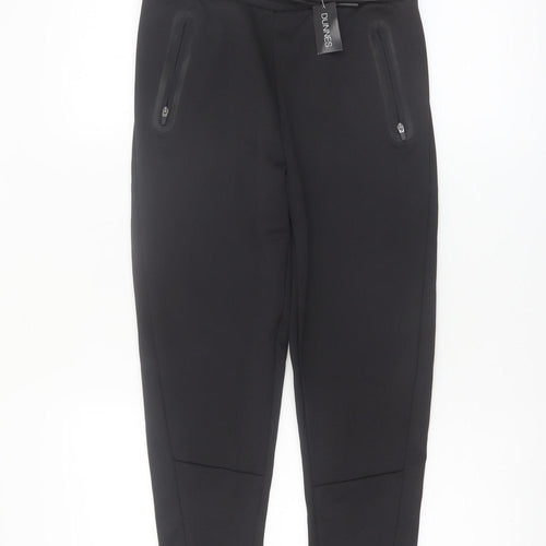 Dunnes Stores Boys Black Jogger Trousers 26in Waist 100% Polyester