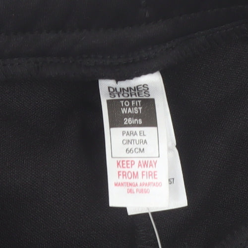 Dunnes Stores Boys Black Jogger Trousers 26in Waist 100% Polyester