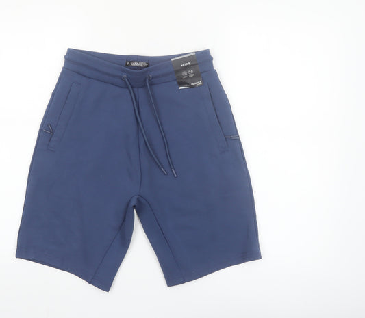Dunnes Men Blue Small Sweat Shorts Active Gym & Training Wear