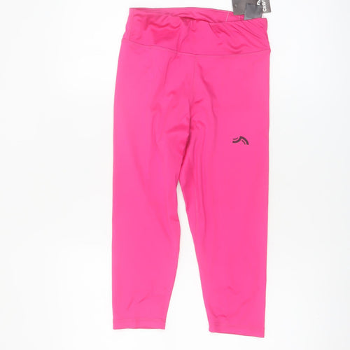 Crivit Womens Pink Capri Leggings Size 8/10 Stretch Activewear