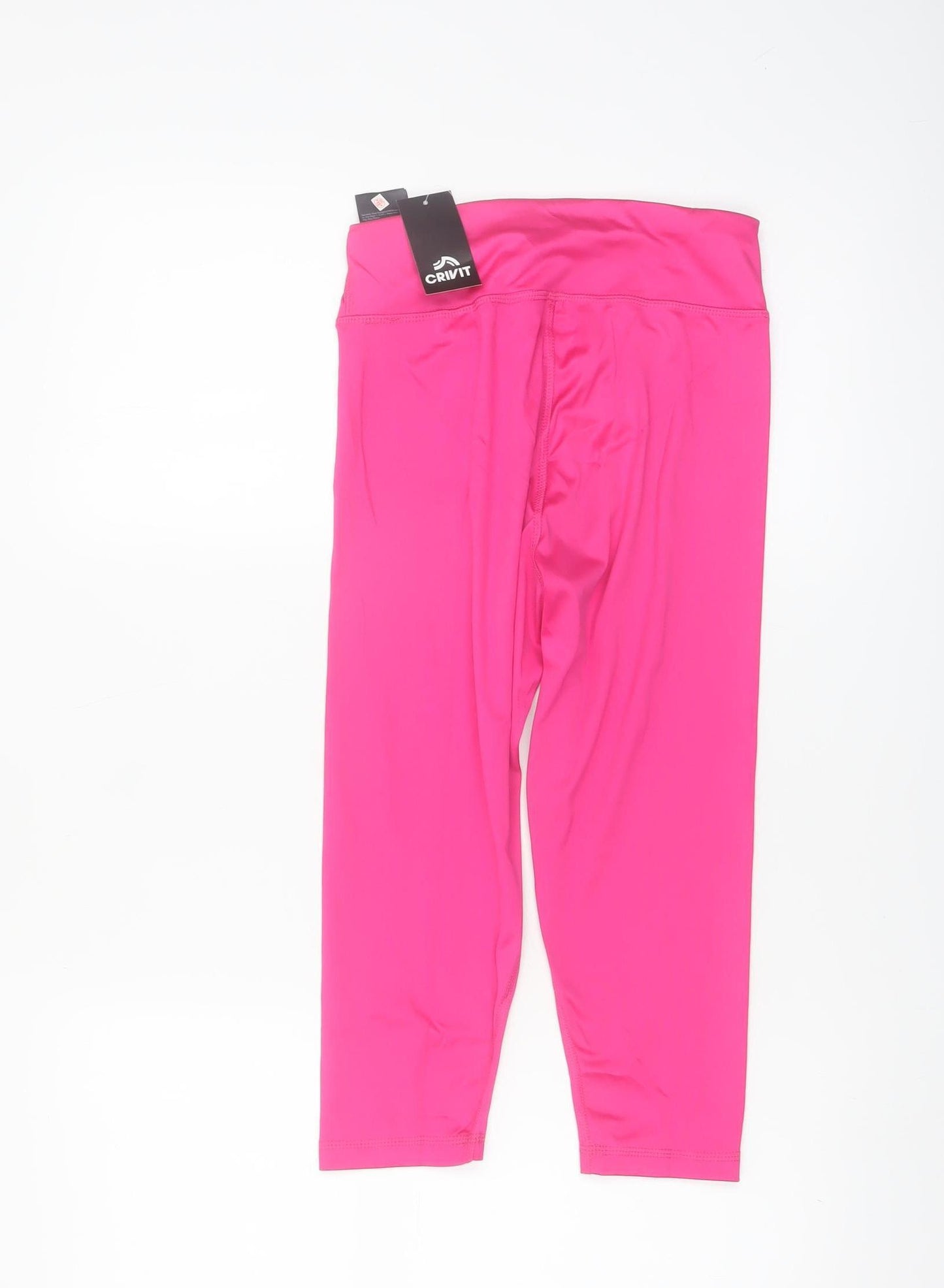 Crivit Womens Pink Capri Leggings Size 8/10 Stretch Activewear