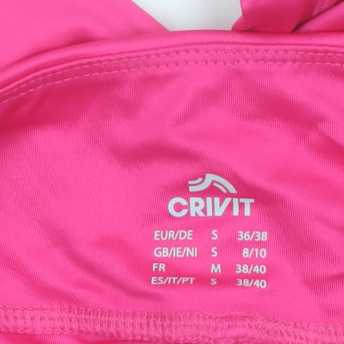 Crivit Womens Pink Capri Leggings Size 8/10 Stretch Activewear