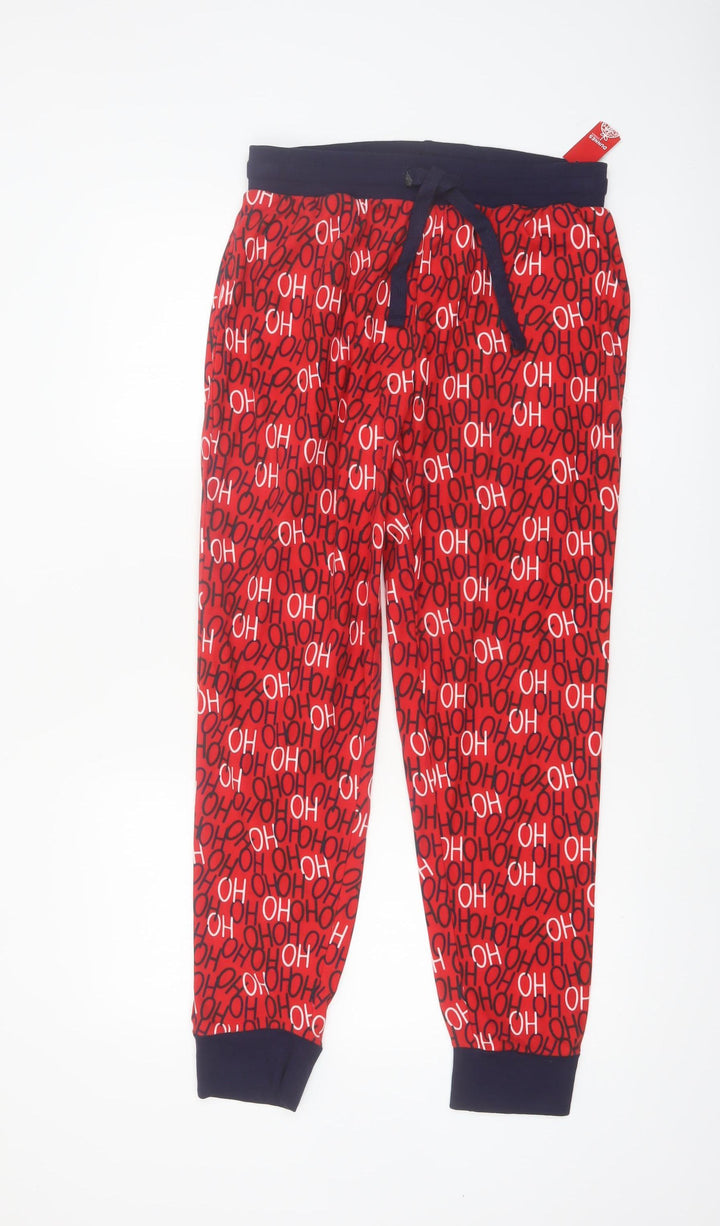 Dunnes Stores Men's Red 'Ho Ho Ho' Christmas Lounge Pants Small