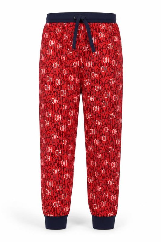 Dunnes Stores Men's Red 'Ho Ho Ho' Christmas Lounge Pants Small