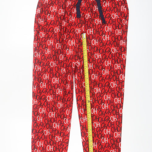 Dunnes Stores Men's Red 'Ho Ho Ho' Christmas Lounge Pants Small