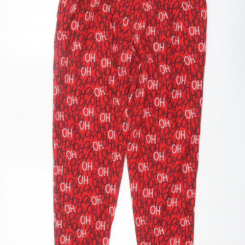 Dunnes Stores Men's Red 'Ho Ho Ho' Christmas Lounge Pants Small