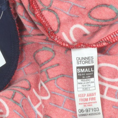 Dunnes Stores Men's Red 'Ho Ho Ho' Christmas Lounge Pants Small