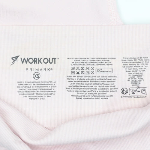 Primark Womens Pink XS Seamless Workout Leggings