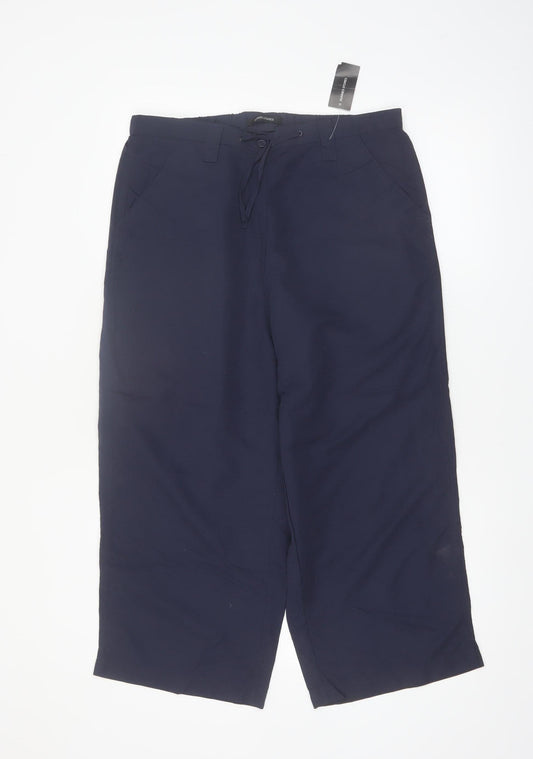 St. Bernard for Dunnes Stores Women's Blue Size 14 Cropped Trousers