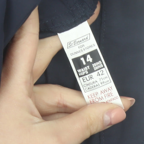 St. Bernard for Dunnes Stores Women's Blue Size 14 Cropped Trousers