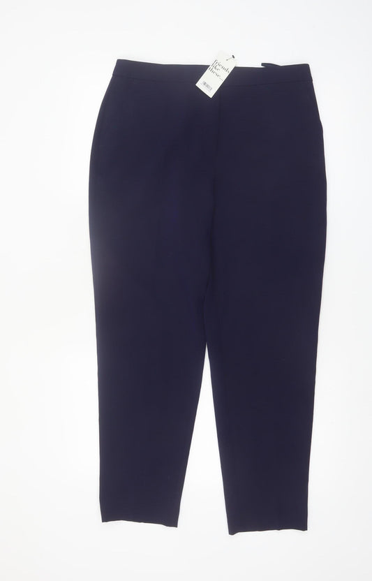 Friends Like These Women’s Blue Size 12 Slim Tapered Stretch Trousers