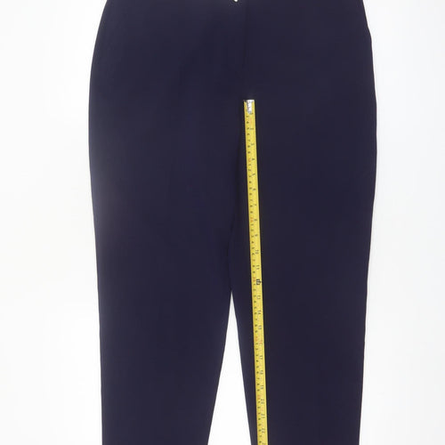 Friends Like These Women’s Blue Size 12 Slim Tapered Stretch Trousers