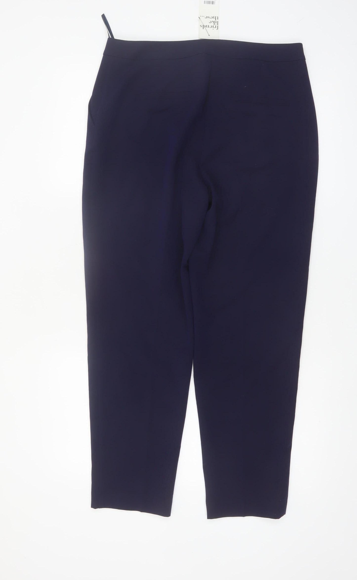 Friends Like These Women’s Blue Size 12 Slim Tapered Stretch Trousers