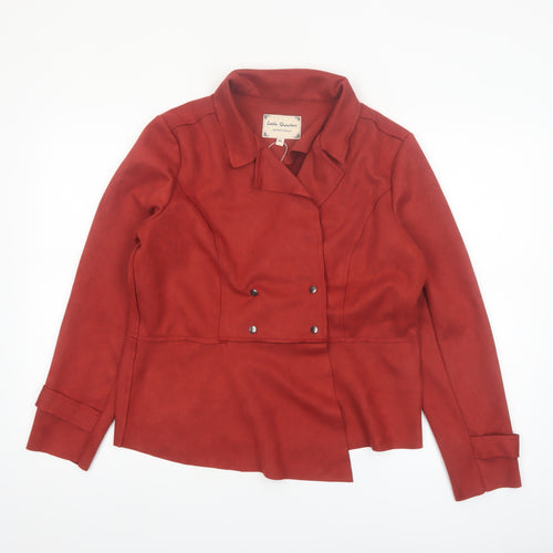 Latin Quarters Women's Red XL Biker Softshell Jacket