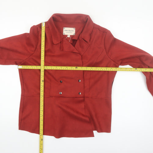 Latin Quarters Women's Red XL Biker Softshell Jacket