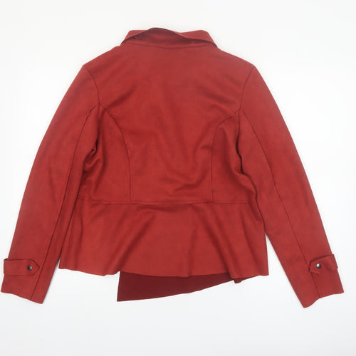 Latin Quarters Women's Red XL Biker Softshell Jacket