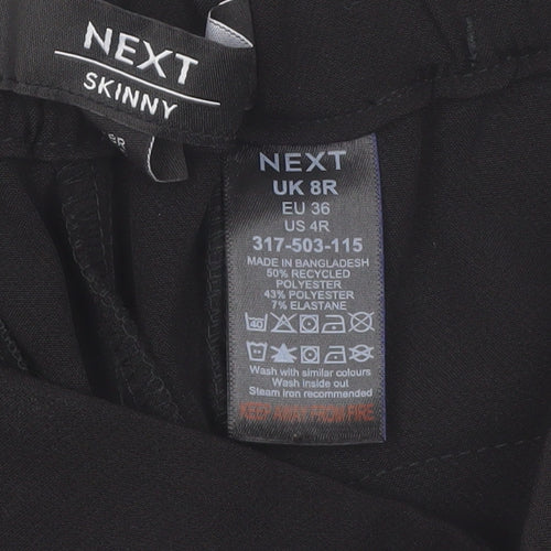 Next Women's Black Skinny Trousers Size 8 Regular