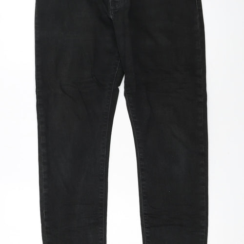 Levi's Women's Black Mid Rise Skinny Denim Jeans Size 12 W32 L30