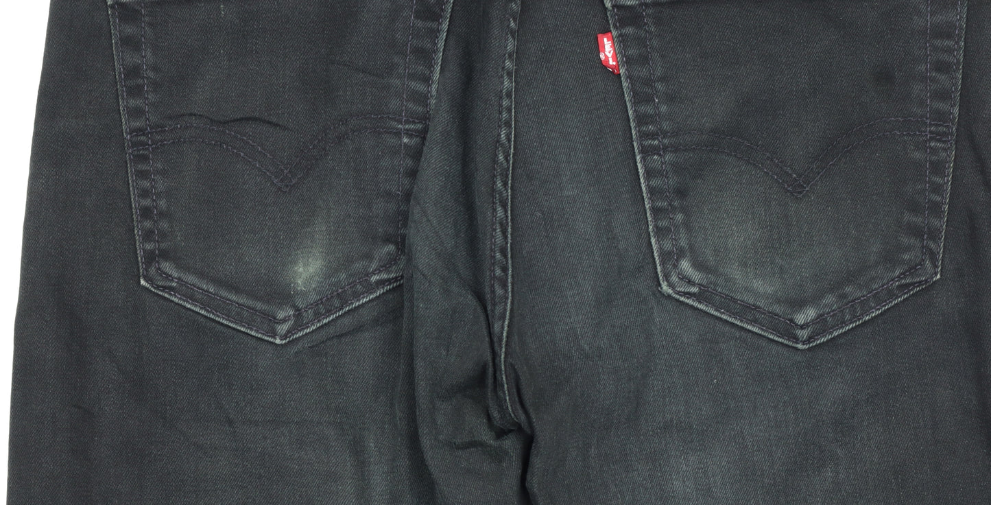 Levi's Women's Black Mid Rise Skinny Denim Jeans Size 12 W32 L30