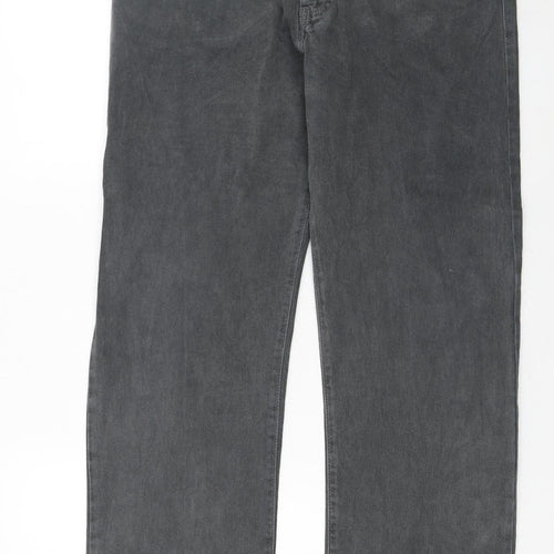 Armani Jeans Men's Grey Straight Leg Denim Jeans 34W 33L