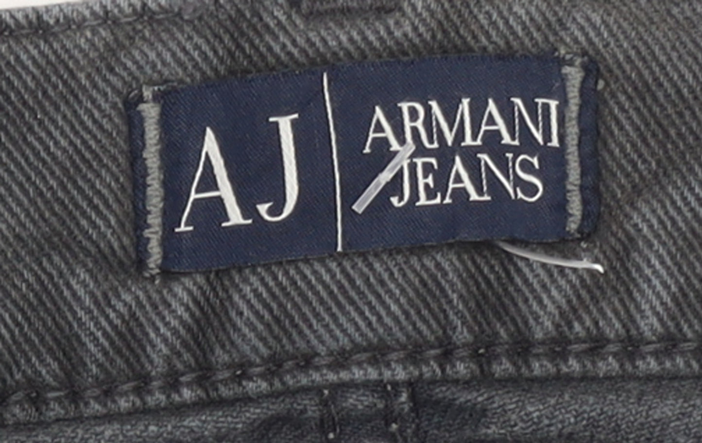 Armani Jeans Men's Grey Straight Leg Denim Jeans 34W 33L