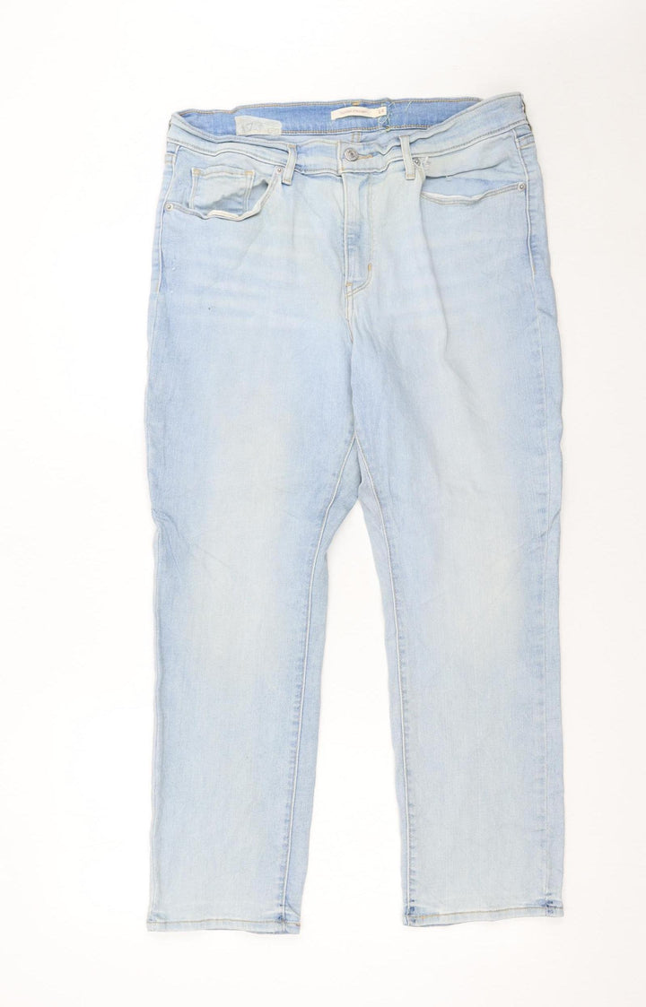 Levi's Women's Blue Size 14 Classic Straight Denim Jeans