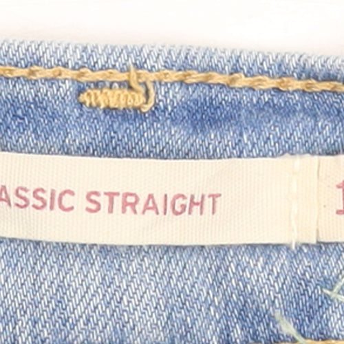 Levi's Women's Blue Size 14 Classic Straight Denim Jeans